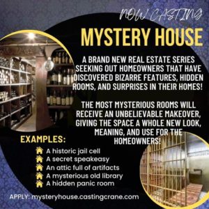 Casting for “Mystery House” – People Who Found Surprises in Their Homes.
