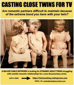 Read more about the article Documentary Casting Close Twins
