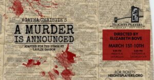 Read more about the article Open Auditions in Brooklyn NY for “A Murder is Announced”