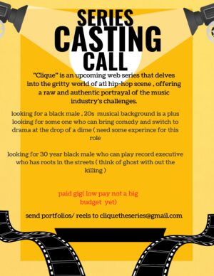 Web Series “Clique” Holding Auditions in Atlanta