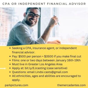 Casting Call in Los Angeles for a CPA