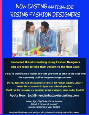 Casting Call for Rising Stars in Fashion Design