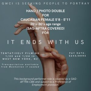 Hand Double in New York City for “It Ends With Us”