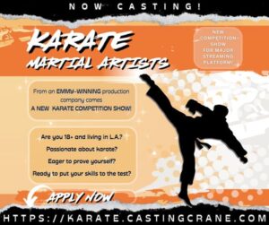 Calling Martial Artists in Los Angeles for New Reality Competition Show
