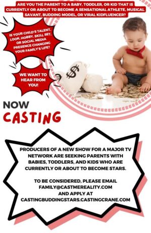 Major Cable Network Show Casting for Talented Babies, Toddlers and Kids