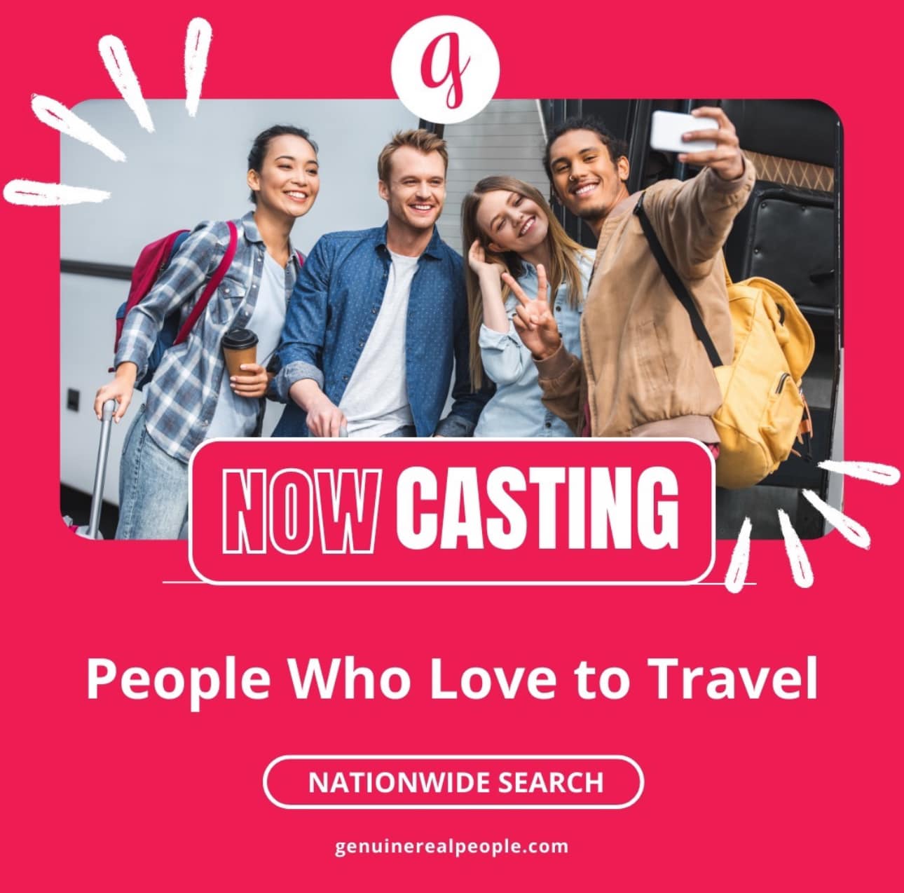 Read more about the article Nationwide Casting Call for People Who Love To Travel – Paid Gig