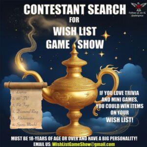 Read more about the article Casting Call in Los Angeles for New Game Show “Wish List”