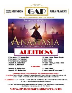 Read more about the article Theater Auditions in Baltimore, MD for “Anastasia The Musical”