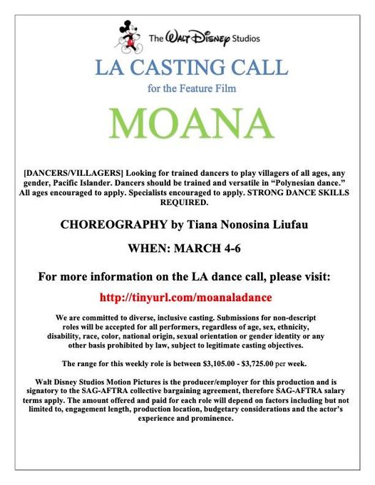 Disney Open Casting Call 2025