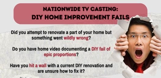 Read more about the article Casting Call Nationwide for DIY Fails Now Needing Professional Help