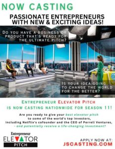 Casting Entrepreneurs for Elevator Pitch