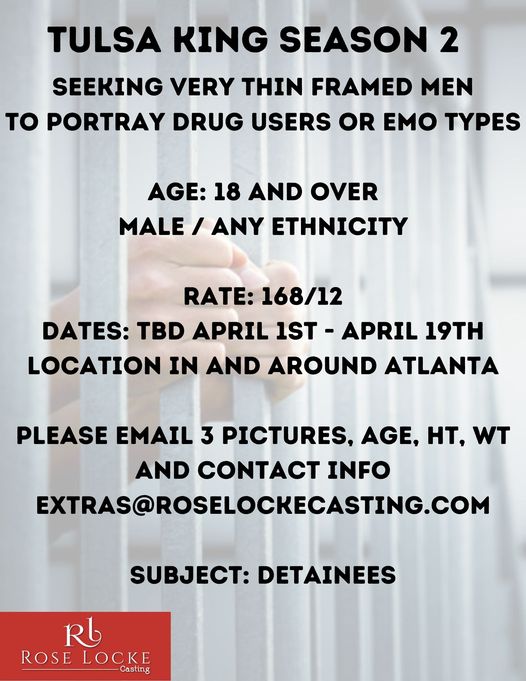 Tulsa King Season 2 Casting Call in Atlanta