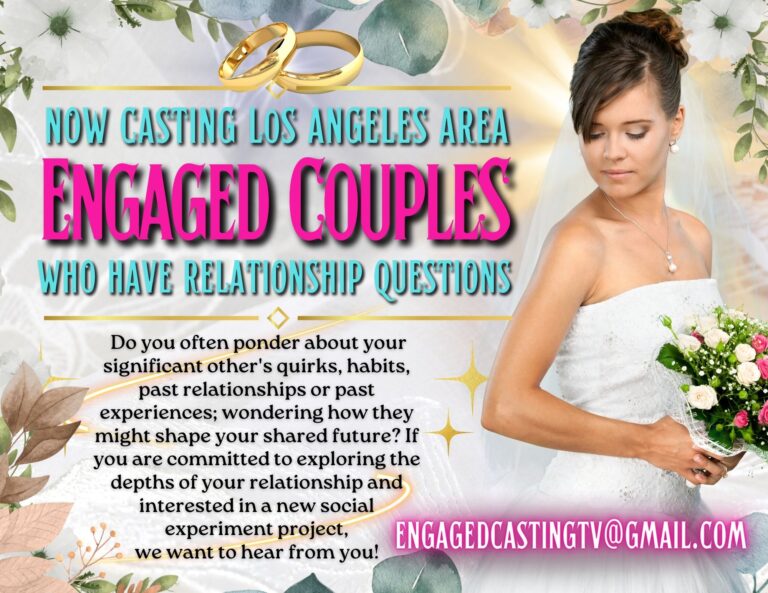 Docu Series Seeking Engaged Couples in Los Angeles Auditions Free