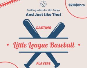 Little League Baseball Players for MAX Show “Just Like That” in NYC