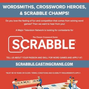 Scrabble Game Show Casting Nationwide