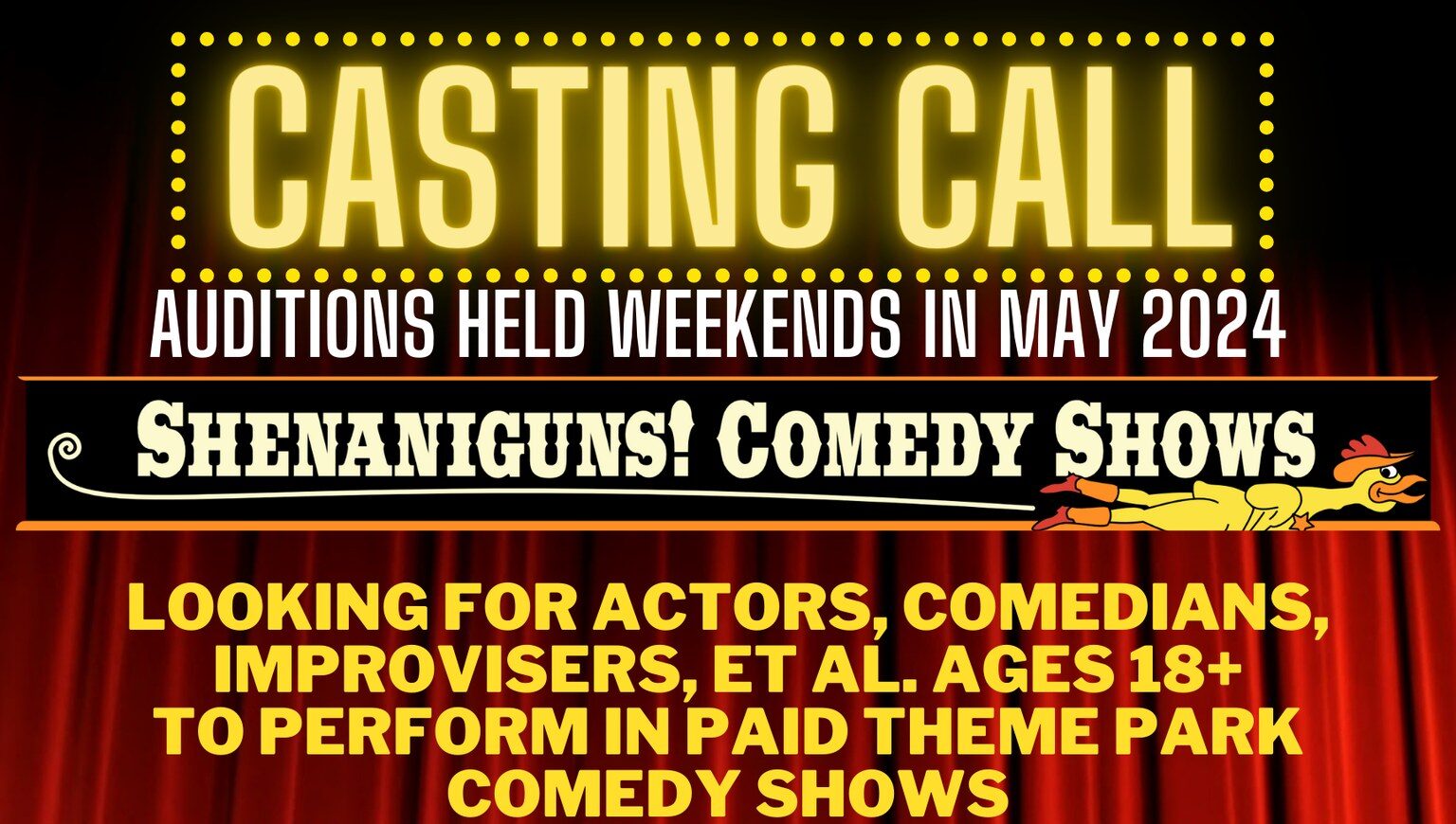 Read more about the article Actors and Performers in Georgia – Auditions for Shenaniguns! Wild West Show at Six Flags Georgia