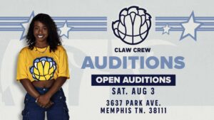 Memphis NBA Team The Grizzlies Holding Open Auditions for “The Claw Crew”