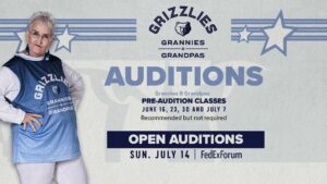 NBA Open Auditions for The Memphis Grizzlies Seniors Cheer Team – Ages 50+