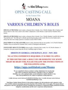Disney Auditions for Kids - Virtual Open Casting Call for Disney Movie ...