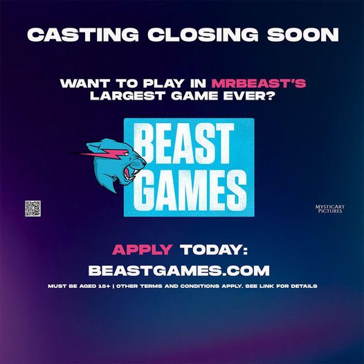 Apply To Get on Beast Games and A Chance To Win 5 Million