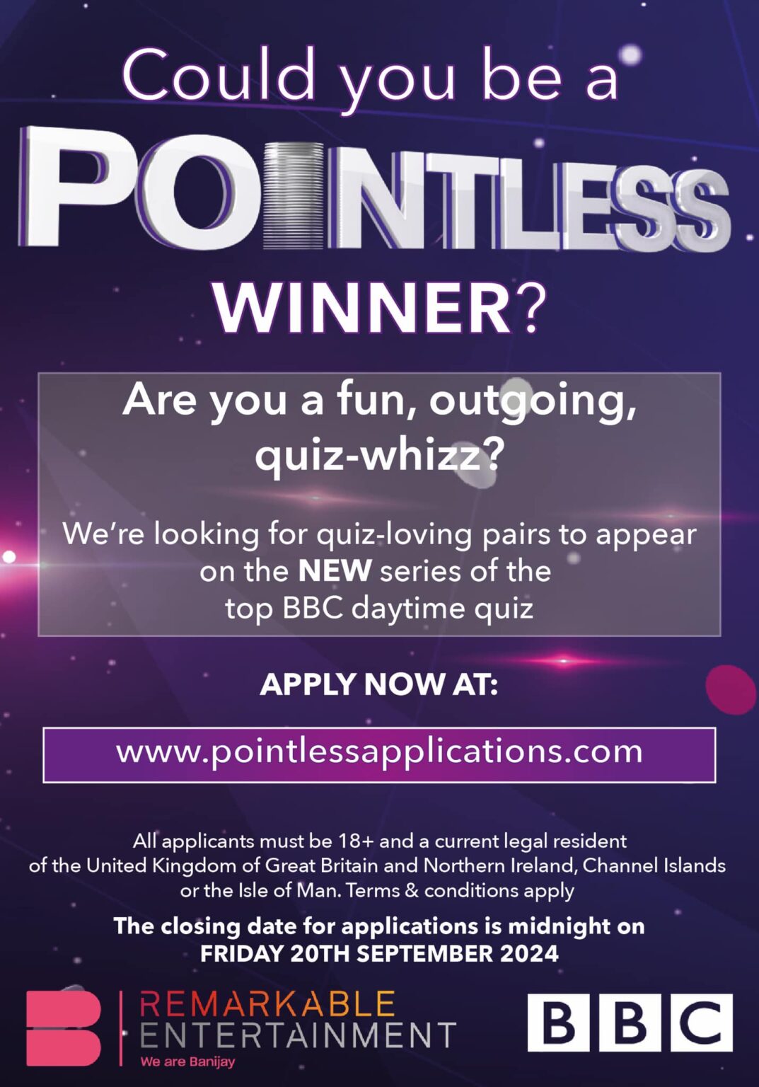 Online Auditions For BBC's Pointless Game Show - UK