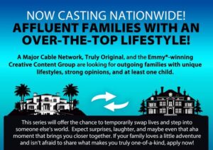 Read more about the article Casting Families For Family Swap Reality Show – Nationwide