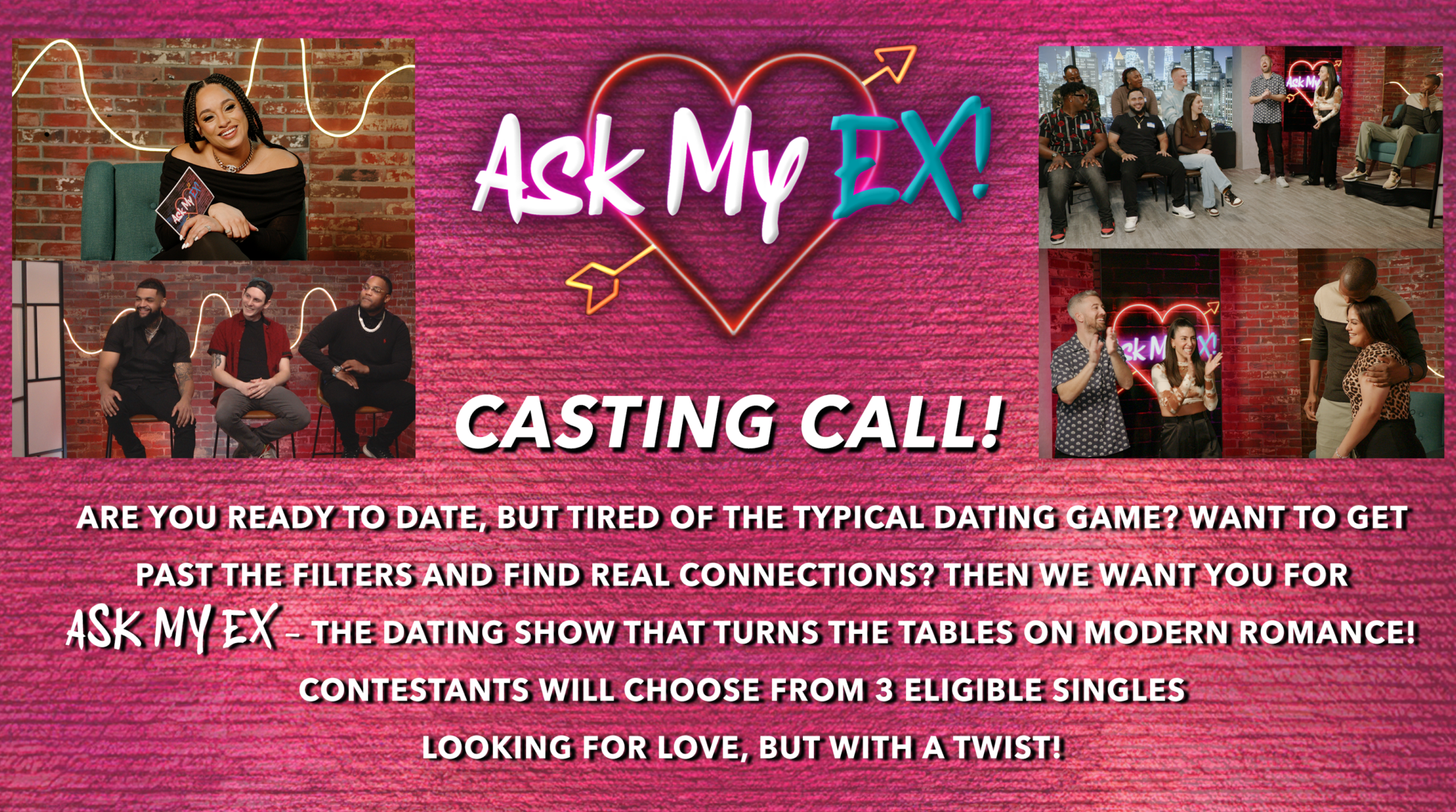 Read more about the article Casting Singles for “Ask My Ex” in Bethlehem, PA