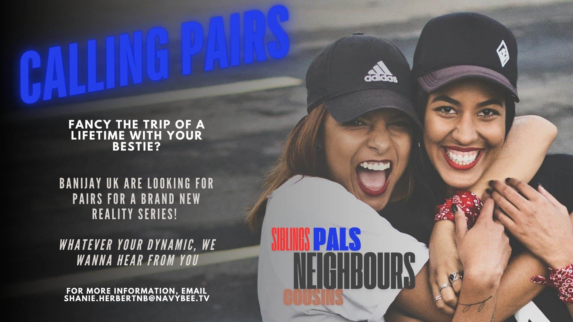 Read more about the article Casting Pairs in UK to go on Adventure Together