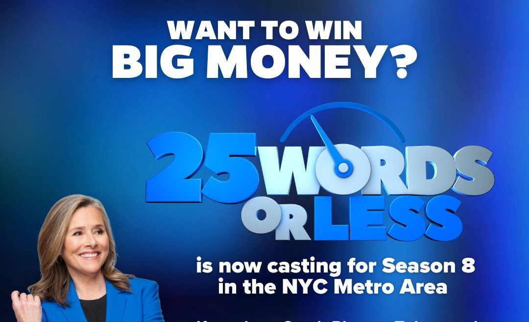 Read more about the article Game Show Auditions in New York for “25 Words or Less”