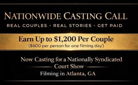 Read more about the article Court Show Holding Nationwide Auditions for Couples – Pays $1200